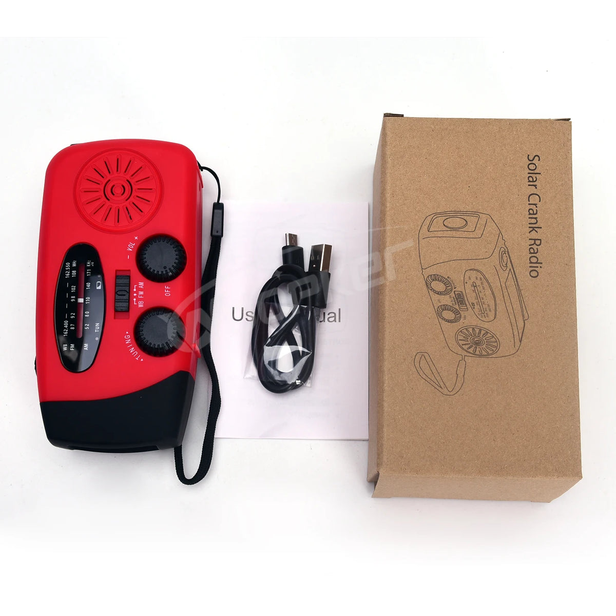 Emergency Radio Solar Hand Crank Generator