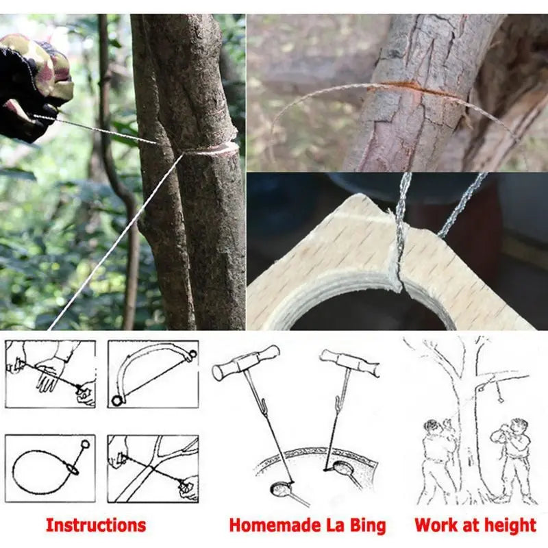 Outdoor Camping Hiking Hand Rope Saw