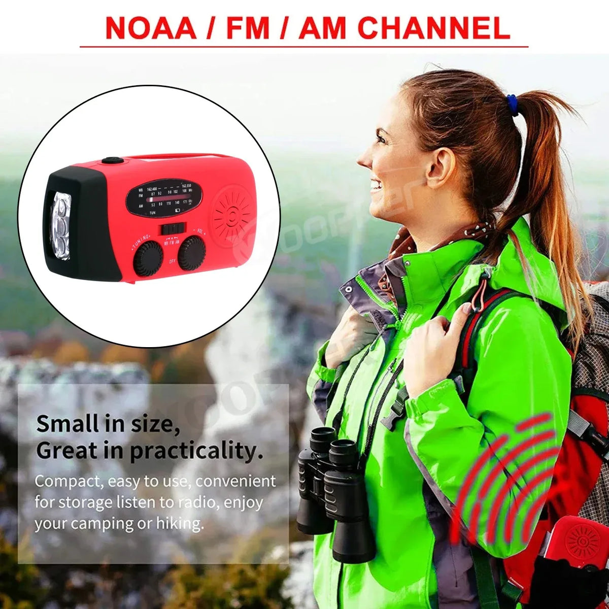 Emergency Radio Solar Hand Crank Generator